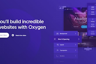be your oxygen builder expert for oxygen wordpress website and portfolio