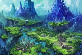 create fantasy landscape concept art