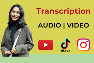 transcribe audio and video for podcast, youtube, and reels