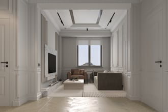 design and render realistic 3d interior spaces with modern style