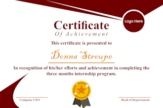 design professional educational or award certificate
