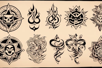 create any design in traditional tattoo or old school style
