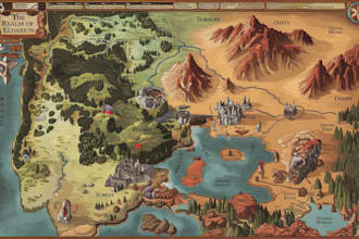 create a high quality fantasy map for dnd, stories and campaigns
