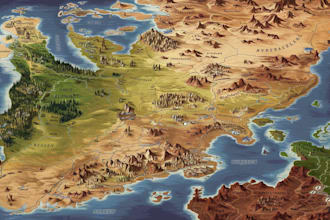 draw a professional top down fantasy map for you