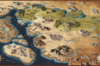 create high quality bespoke fantasy maps illustration
