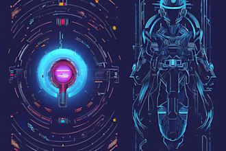 create a sci fi art and sci fi character art