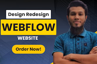 design redesign update or fix the webflow websites