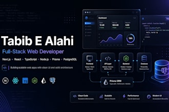 build website using nextjs, nodejs, expressjs, postgresql