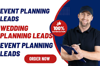 generate event planning leads wedding planning leads holiday parties leads