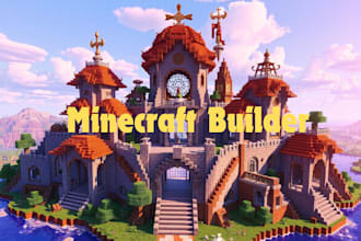 build survival base and village structure in minecraft