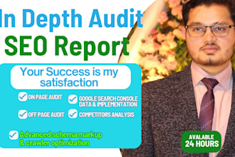 provide in depth SEO audit report of website