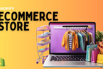 do shopify store design or setup profitable shopify website