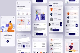 develop android and ios laundry app, dry cleaning app, cloth washing app