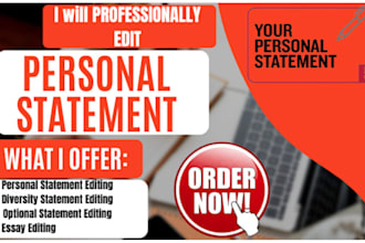 edit your personal statement or application essay