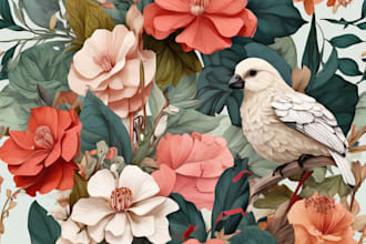 make botanical animals art for you