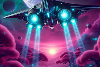 draw you sci fi and spaceship design for you