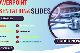 design engaging powerpoint slides for nursing,patient education,medical wellness