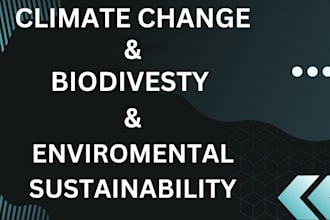 do research on climate change ,biodiversity environmental sustainability essay
