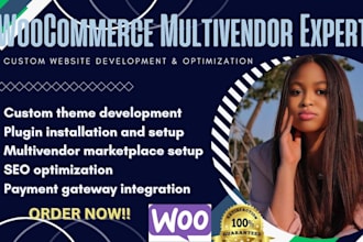 customize woodmart, rehub, flatsom, porto woocommrce theme, multivendor website