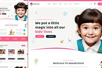 build kindergarten website,preschool website daycare website summer camp website