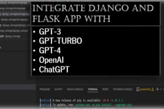 integrate openai into django and flask application