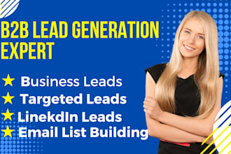do b2b leads generation linkdine leads target and email list