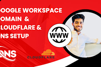 do domain, google workspace, dns and cloudflare setup expert