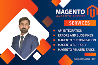 manage magento customization, fix bugs and errors, and provide ongoing support