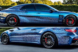 create van wrap design, car wrap design, truck wrap design