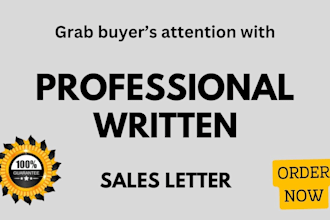 write compelling sales copy or persuasive sales letter for high conversions