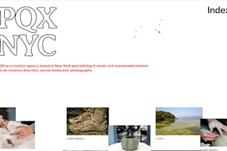 develop a modern cargo website with unique layout