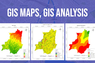 analyze geospatial data and create professional maps using gis, remote sensing