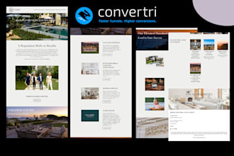 build convertri sales page, sales funnel and landing page