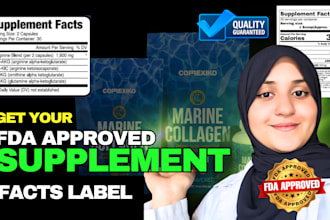 design or redesign fda compliant supplement facts and supplement label design