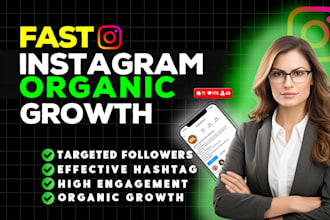 do fast organic instagram growth and promotion for genuine followers
