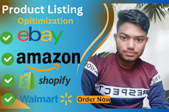list products on amazon  shopify wayfair and walmart