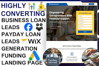 converting business funding leads merchant cash advance leads sba loan leads