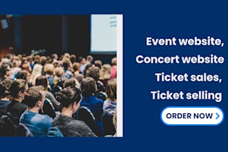 event ticket website, event management, concert website, ticket sales website,