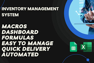 do inventory management, create systems in excel and google sheets