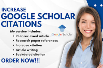 increase google scholar citation, index,referencing research journal publication