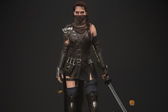 design 3d aaa character,dayz game,pbr texture,clean topology,daz3d asset,rig3d