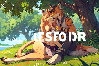 make amazing furry anthro character or create your fursona art
