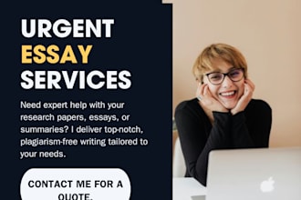 do urgent assignments and essays