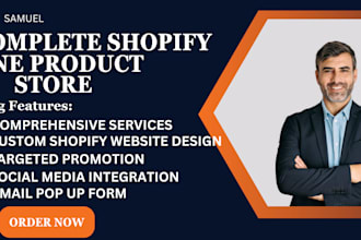 build one product shopify store with shopify conversion rate optimization