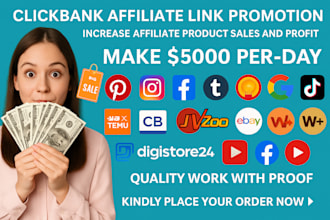 clickbank affiliate link promotion, payhip and gumroad promotion, mlm marketing