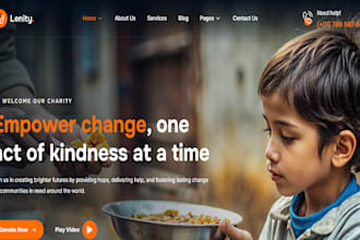 design a nonprofit website, charity website, 501c3 website, donation website