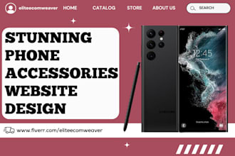 design electronics shopify store phone accessories website gadget laptop store