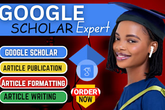 writing and publication research articles on google scholar