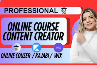 write online course content, course creation, course upload, course website