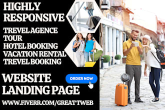 design travel agency tour hotel booking vacation rental travel booking website
